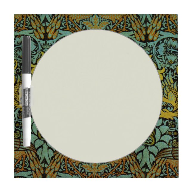 William Morris Peacock Dragon Wallpaper  Dry Erase Board (Front)