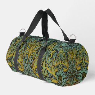 William Morris Peacock Dragon Wallpaper  Duffle Bag
