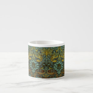 William Morris Peacock Dragon Wallpaper Espresso Cup