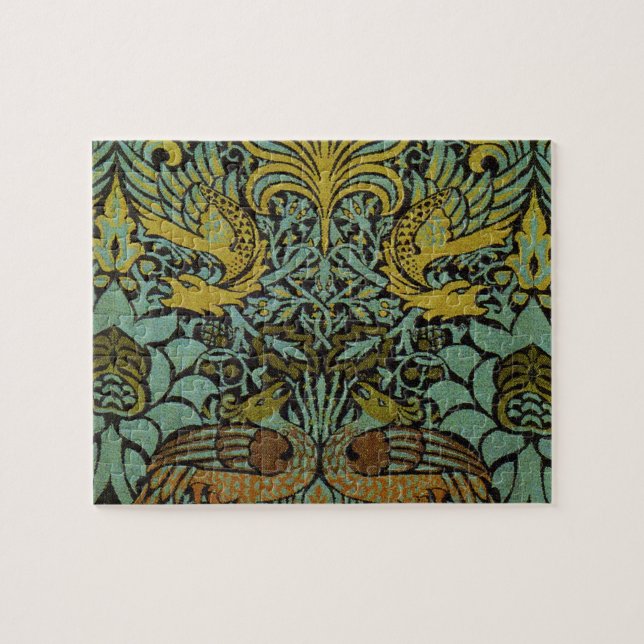 William Morris Peacock Dragon Wallpaper  Jigsaw Puzzle (Horizontal)