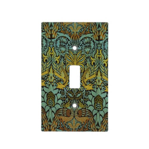 William Morris Peacock Dragon Wallpaper  Light Switch Cover