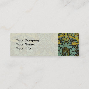 William Morris Peacock Dragon Wallpaper  Mini Business Card