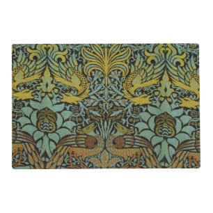 William Morris Peacock Dragon Wallpaper Placemat