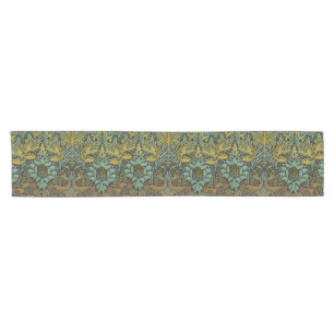 William Morris Peacock Dragon Wallpaper Short Table Runner