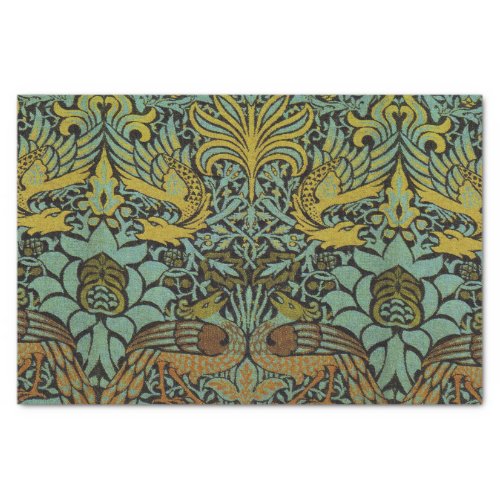 William Morris Peacock Dragon Wallpaper  Tissue Paper
