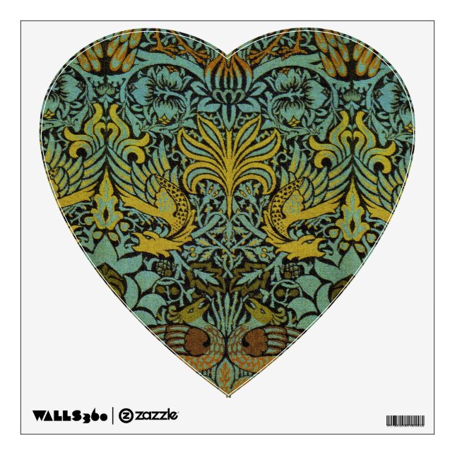 William Morris Peacock Dragon Wallpaper  Wall Decal (Front)