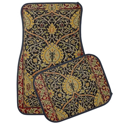 William Morris Persian Carpet Art Print Design Car Floor Mat