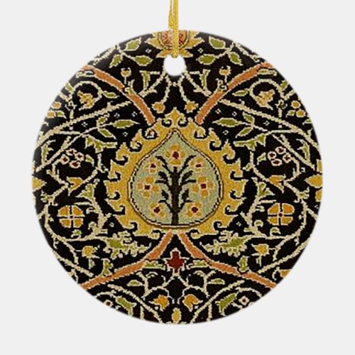 William Morris Persian Carpet Art Print Design Ceramic Ornament