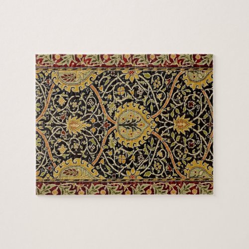 William Morris Persian Carpet Art Print Design Jigsaw Puzzle