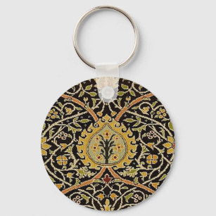 William Morris Persian Carpet Art Print Design Keychain