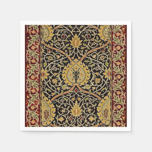 William Morris Persian Carpet Art Print Design Napkins