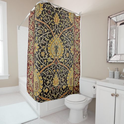 William Morris Persian Carpet Art Print Design Shower Curtain