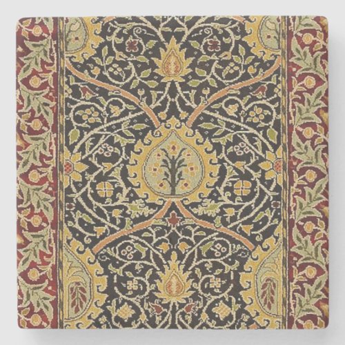 William Morris Persian Carpet Art Print Design Stone Coaster