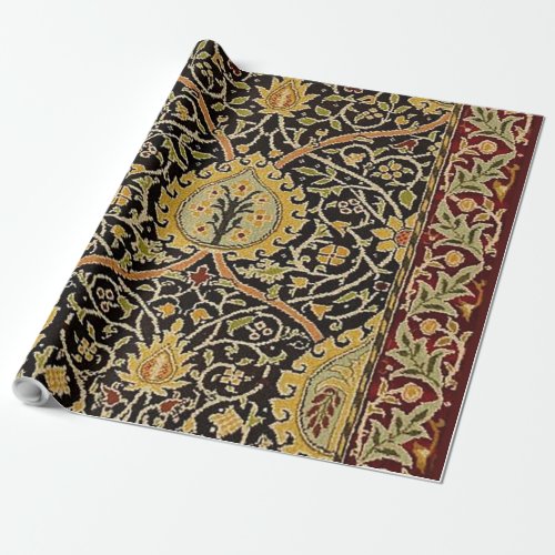 William Morris Persian Carpet Art Print Design Wrapping Paper