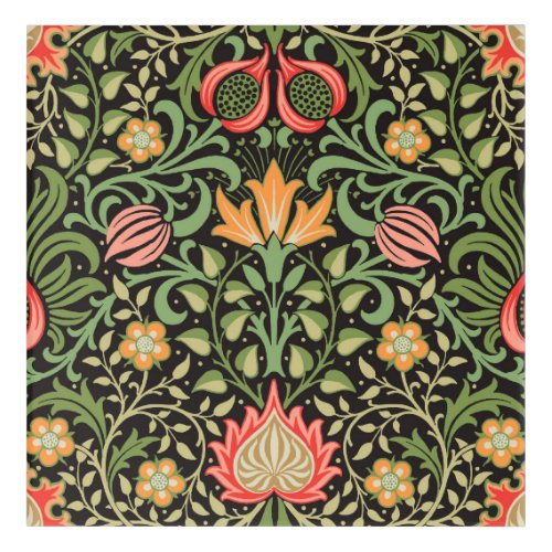 William Morris Persian Floral Antique Acrylic Print