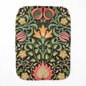 William Morris Persian Floral Antique Baby Burp Cloth