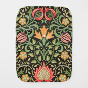 William Morris Persian Floral Antique Baby Burp Cloth