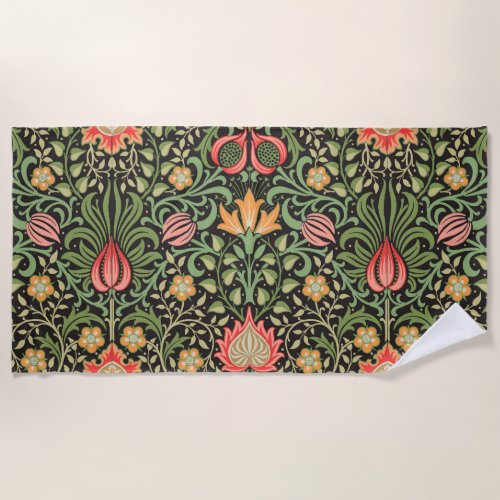 William Morris Persian Floral Antique Beach Towel