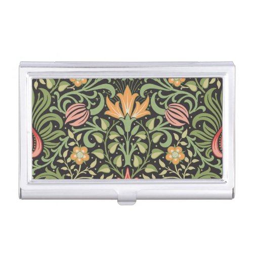 William Morris Persian Floral Antique Business Card Case