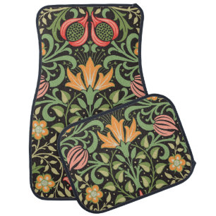 William Morris Persian Floral Antique Car Floor Mat