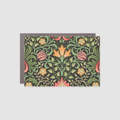 William Morris Persian Floral Antique Car Magnet