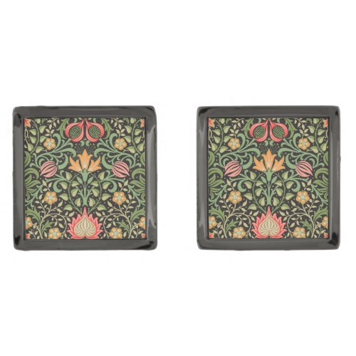 William Morris Persian Floral Antique Cufflinks