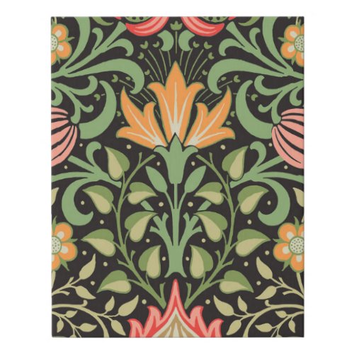 William Morris Persian Floral Antique Faux Canvas Print