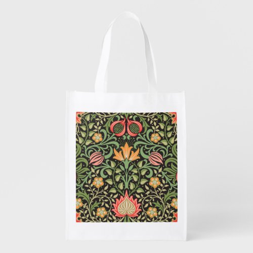 William Morris Persian Floral Antique Grocery Bag