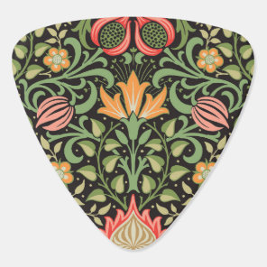 William Morris Persian Floral Antique Guitar Pick