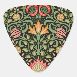 William Morris Persian Floral Antique Guitar Pick