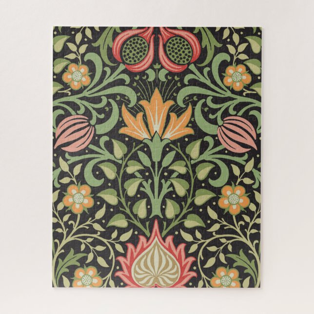 William Morris Persian Floral Antique Jigsaw Puzzle (Vertical)
