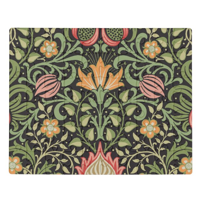 William Morris Persian Floral Antique Jigsaw Puzzle (Puzzle Horizontal)