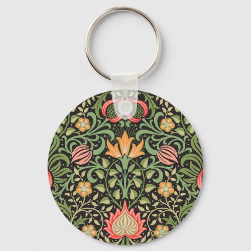 William Morris Persian Floral Antique Keychain