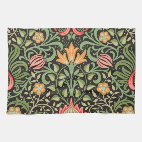 William Morris Persian Floral Antique Kitchen Towel