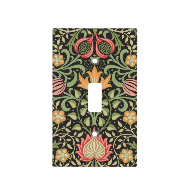 William Morris Persian Floral Antique Light Switch Cover (Front)
