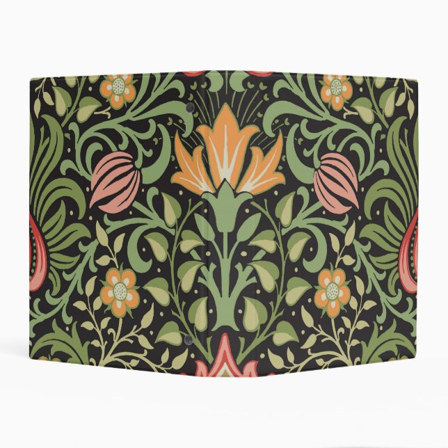 William Morris Persian Floral Antique Mini Binder (Background)