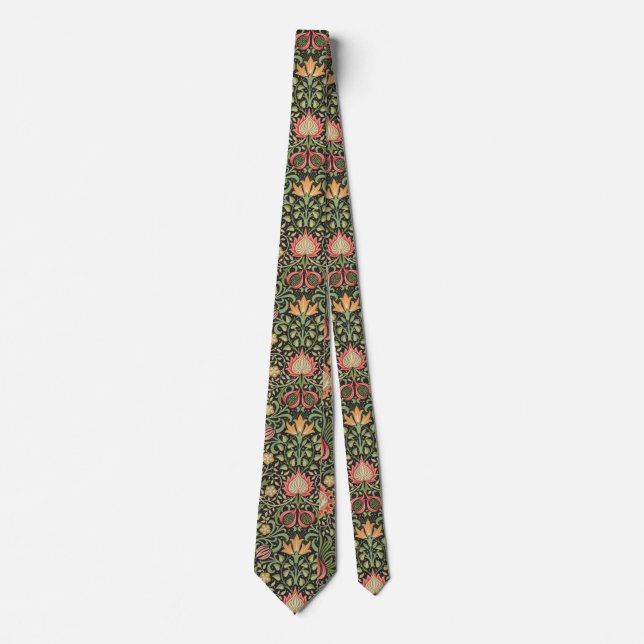 William Morris Persian Floral Antique Neck Tie (Front)
