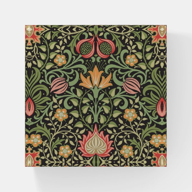 William Morris Persian Floral Antique Paperweight (Front)