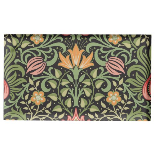 William Morris Persian Floral Antique Place Card Holder