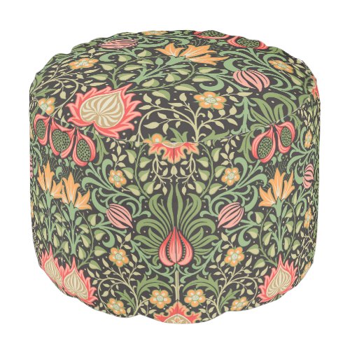 William Morris Persian Floral Antique Pouf