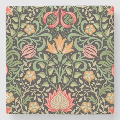William Morris Persian Floral Antique Stone Coaster