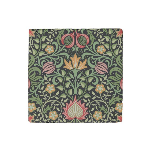 William Morris Persian Floral Antique Stone Magnet (Fourth Magnet)