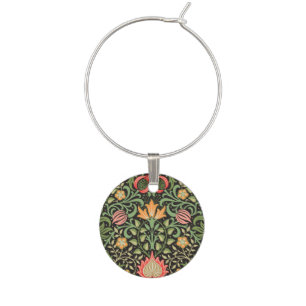 William Morris Persian Floral Antique Wine Charm