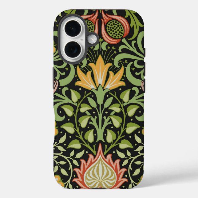 William Morris Persian Floral Botanical Design Case-Mate iPhone Case (Back)