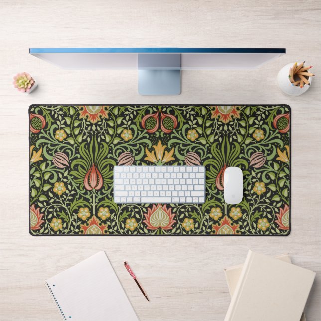 William Morris Persian Floral Botanical Design Desk Mat (Office 1)
