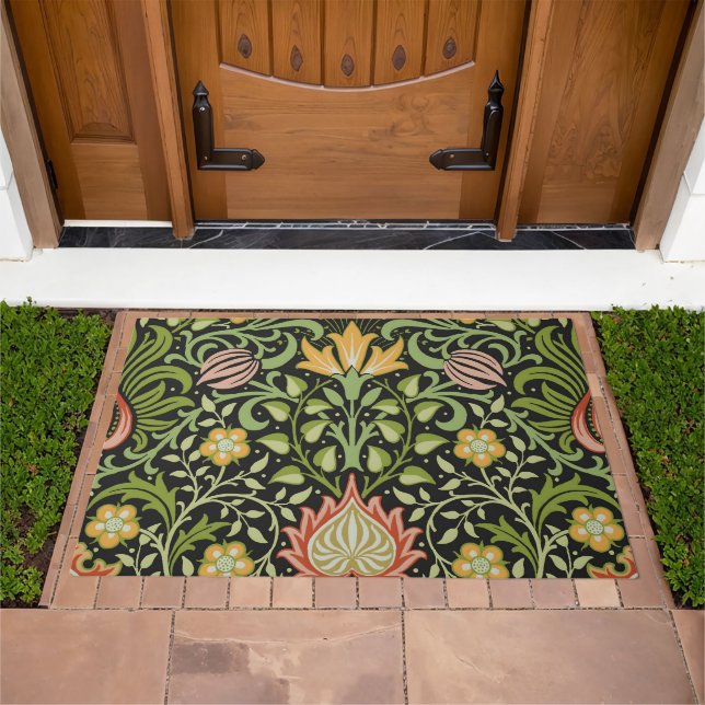 William Morris Persian Floral Botanical Design Doormat (Outdoor)
