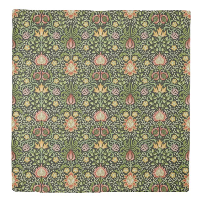 William Morris Persian Floral Botanical Design Duvet Cover (Front)
