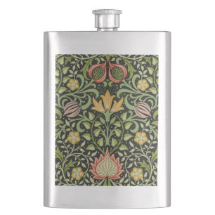 William Morris Persian Floral Botanical Design Flask