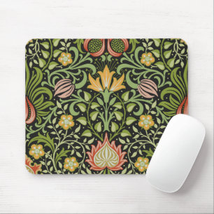 William Morris Persian Floral Botanical Design Mouse Pad