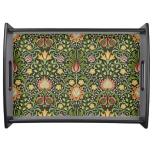 William Morris Persian Floral Botanical Design Serving Tray